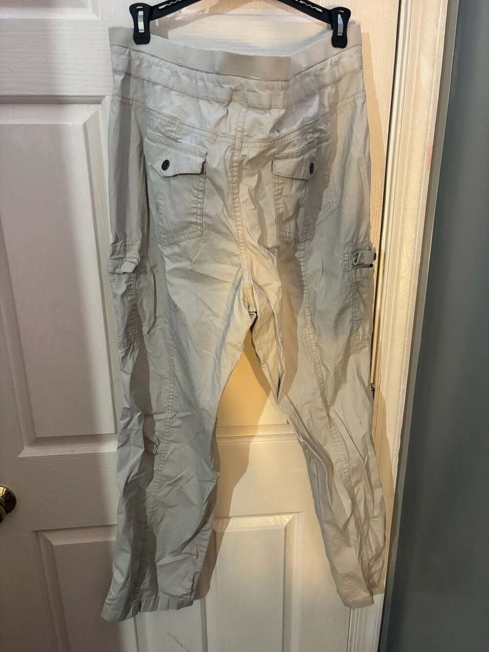 Style & Co Women Casual Lounge Cargo Beige Pants Size 16 - Picture 3 of 3